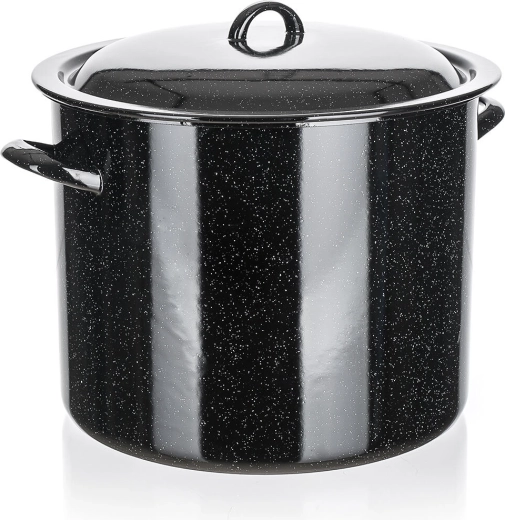 Emaljeret gryde med låg 28 cm, 14 l