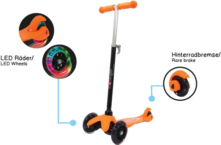 Jamara Kick Light børnetrehjulet løbehjul orange