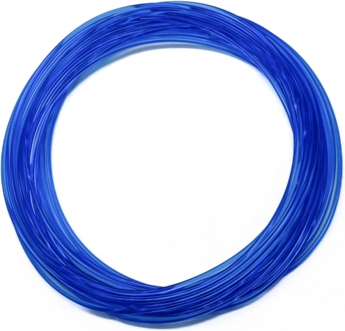 PLA-filament transparent blå 5 m