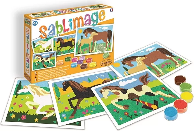 Sentosphere Sablimage mini sandbilleder med heste