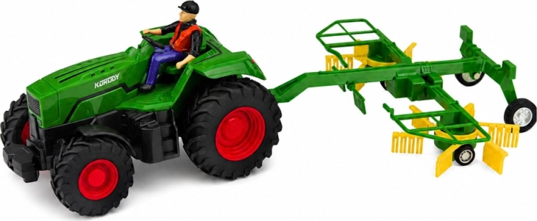 Realistisk sæt traktor + høvender