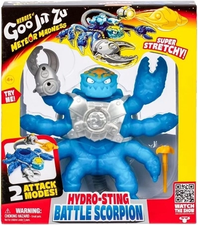 Goo Jit Zu Hydro-sting Battle scorpion – super elastisk actionfigur - 1 stk.