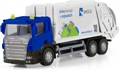 Skraldebil med metal-kabine og plastlad SMOLO 15 cm