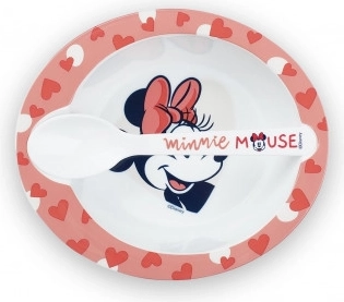 Mikrobølgeovns sæt med skål og ske DISNEY Minnie