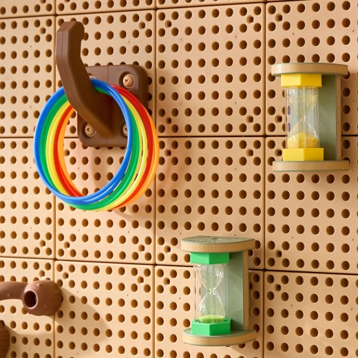 10 farvede ringe til læring og leg
