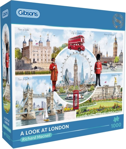 Gibsons puslespil udsigt over London 1000 brikker