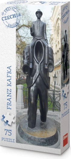 Dino panoramapuzzle Turistudgave Tjekkiet – Franz Kafka-monumentet (75 brikker)