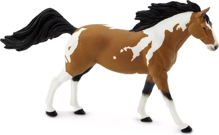 Safari Ltd. figur af en pinto mustang-hingst