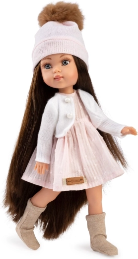 Guca Penelope realistisk dukke med krop i fuld vinyl, 34 cm
