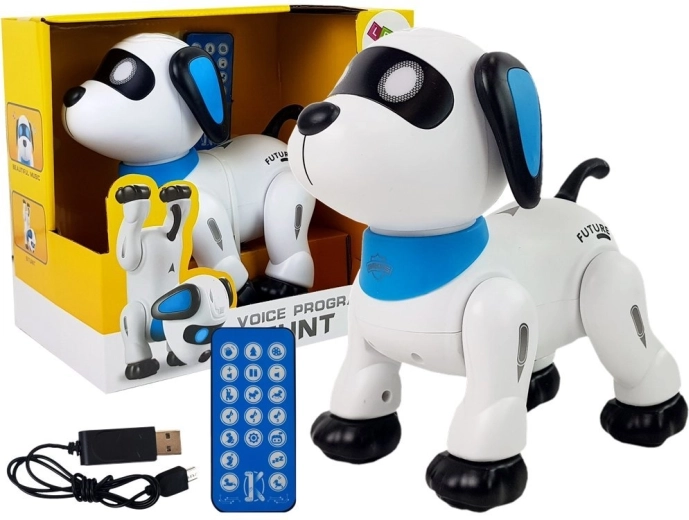 Interaktiv robot hund med fjernbetjening