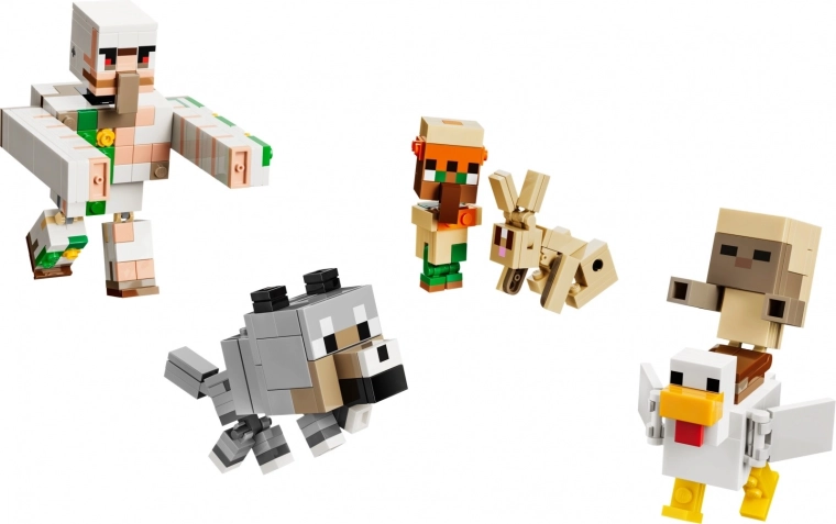 6 bevægelige figurer fra Minecraft