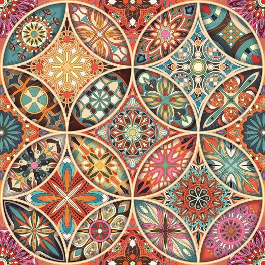 Puslespil mandala 1023 brikker