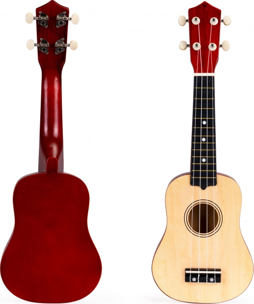 Træ ukulele guitar til børn med nylon strenge fra ECOTOYS