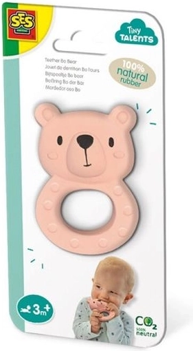 SES bidelegetøj bamse i 100% naturgummi