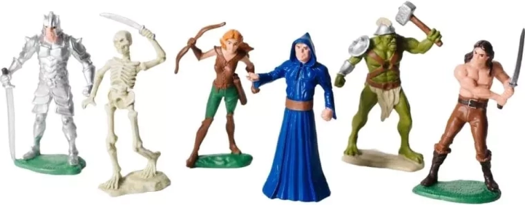 6 fantasyfigurer i én pakke