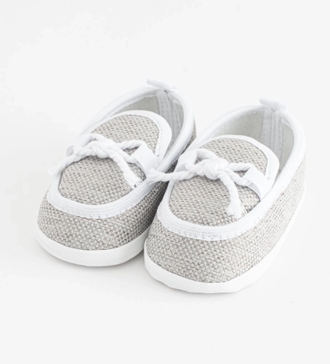 Baby-mokkasiner hjemmesko New Baby grå 0-3 måneder