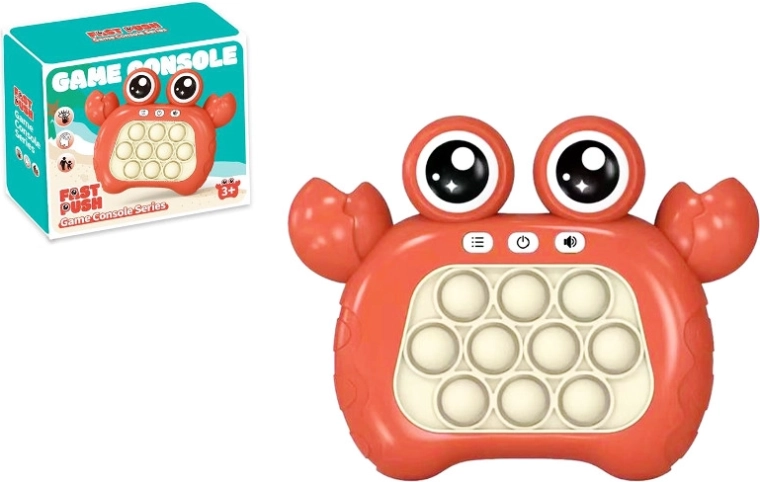 Interaktiv krab – elektronisk huskespil med pop it-knapper