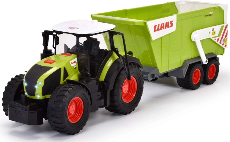 Realistisk Claas-traktor med anhænger