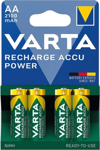 genopladelige AA-batterier 2100 mAh Varta (4 stk)