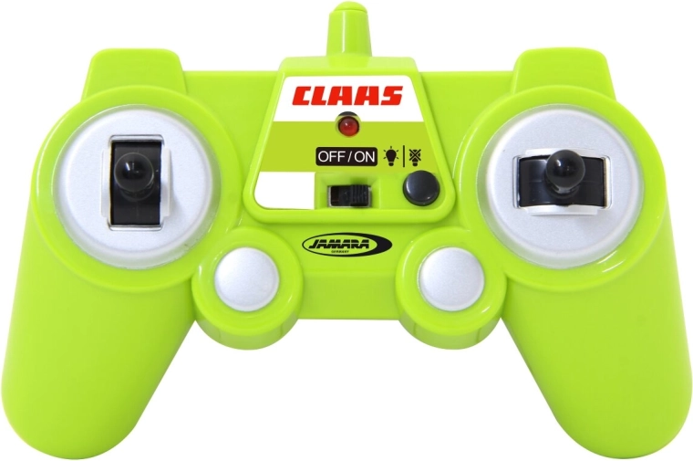 Fjernstyret traktor Claas Arion 660 med tipanhænger i målestok 1:24