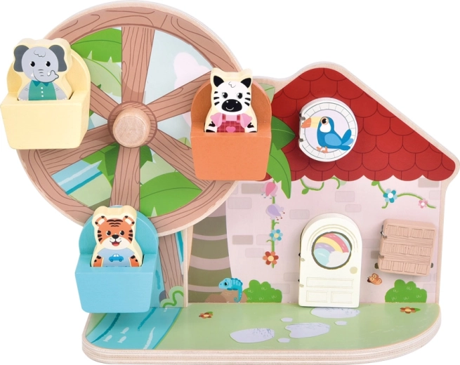 Interaktivt hus med døre