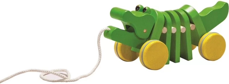 Når man trækker, “danser” den og klaprer rytmisk