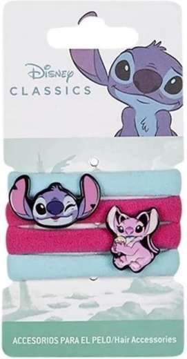 Sæt hårelastikker Lilo og Stitch (4 stk.)