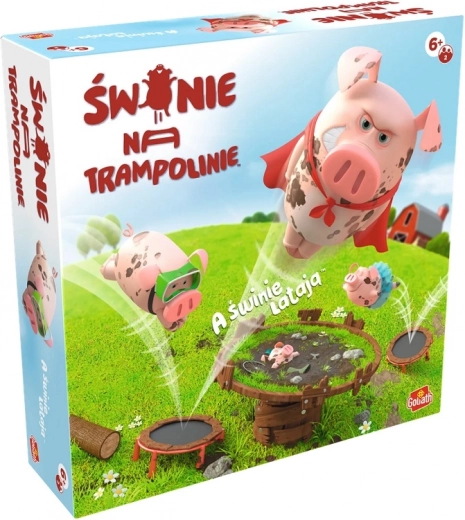 Grise på trampolin – sjovt familiespil fra PLAYMONSTER