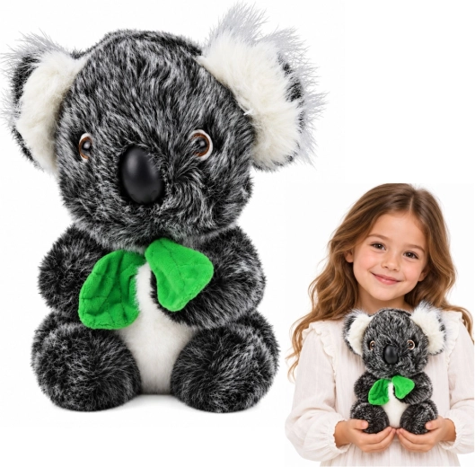 Bamsekoala med grønt tørklæde, 22 cm