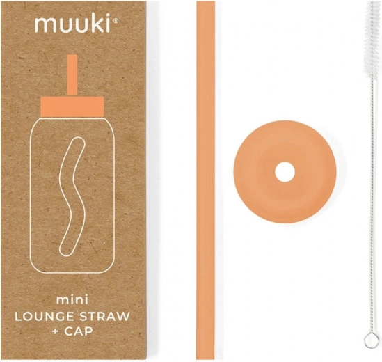 MUUKI Mini Lounge sugerør og låg Tropisk Papaya