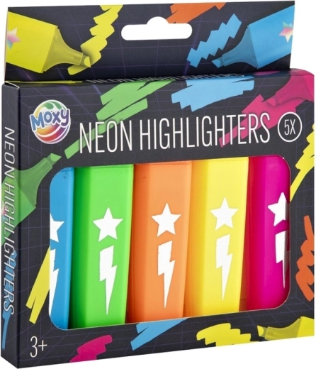 5 neonfarver i pakken