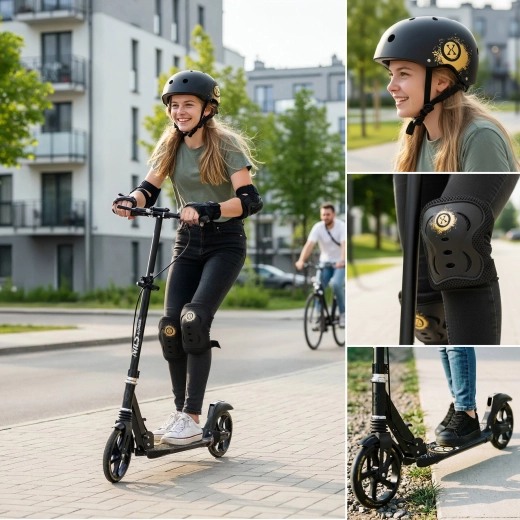 Sammenklappelig konstruktion og justerbart styr