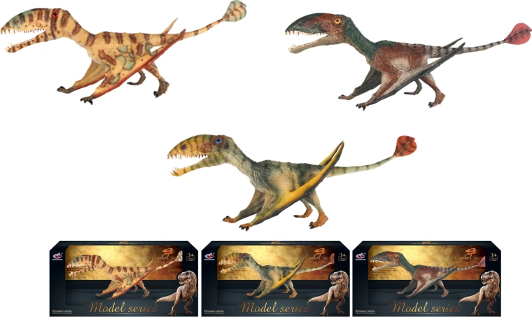 Dinosaurverden – sæt med dinosaurfigurer, 3 typer