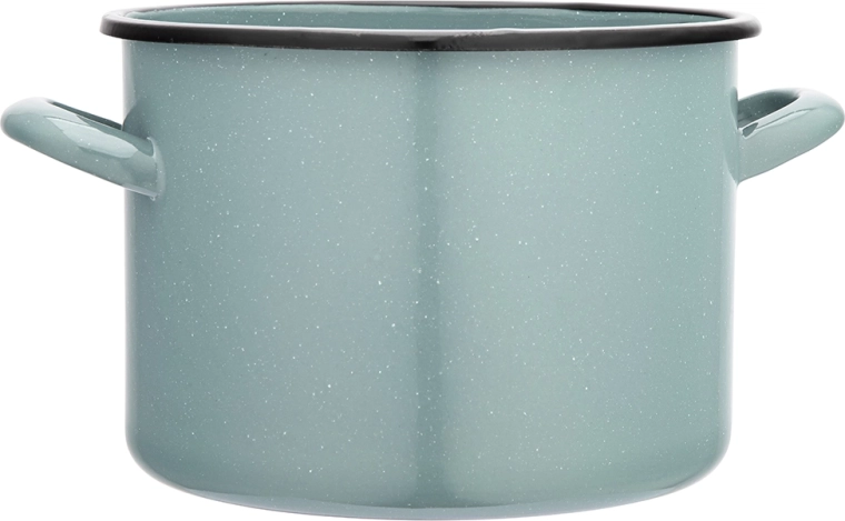 Gryde 5,8 l, 22 cm, salviegrøn med stænk
