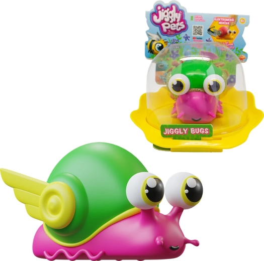 Interaktiv lyserød snegl Jiggly Bugs