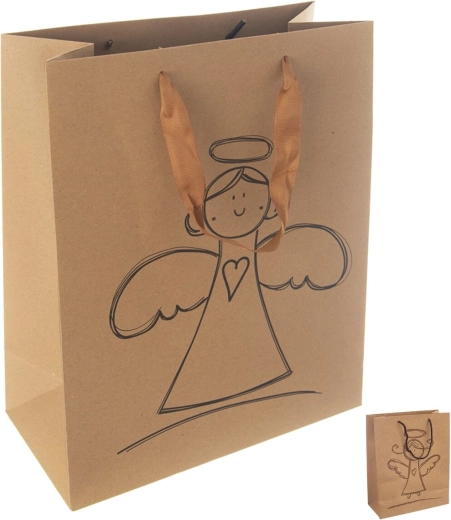 Gavepapirpose Engel 26 × 12 × 32 cm mix