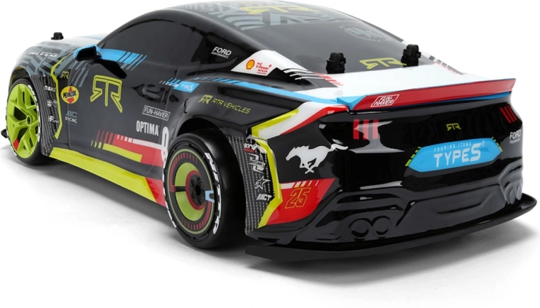 Stor Ford Mustang RTR-model i størrelsesforholdet 1:10