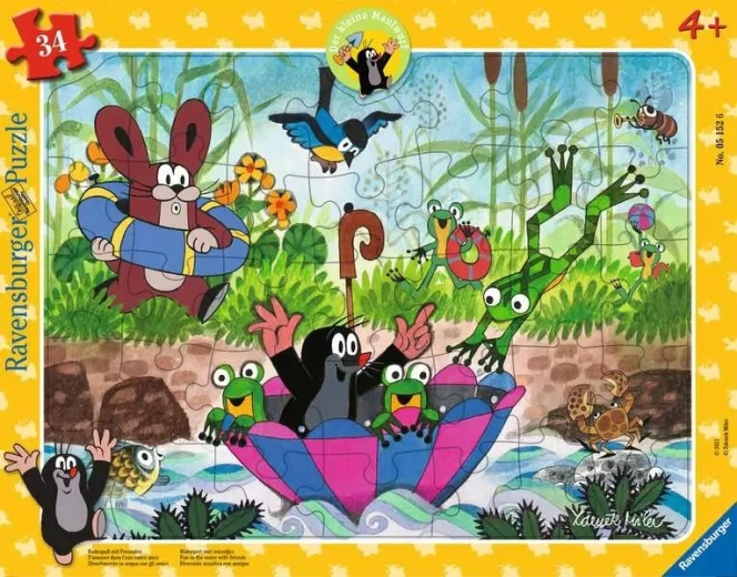 Ravensburger indlægspuslespil Muldvarpen – puzzle med 34 brikker