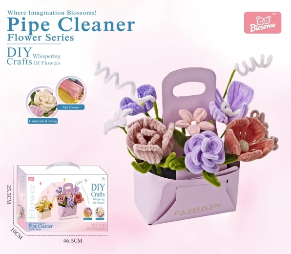 Kreativt DIY-sæt til børn – lav en blomsterbuket