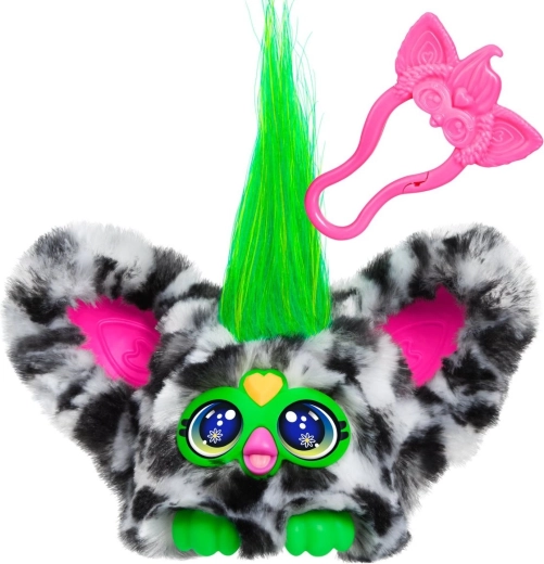 Hasbro Furby Furblet Moo-Boo plysbjørn interaktiv legetøj med klips