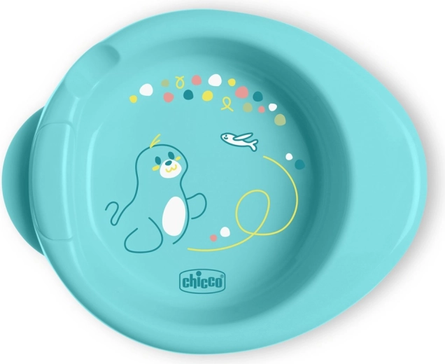 Chicco skridsikker termotallerken Warmy teal 6m+