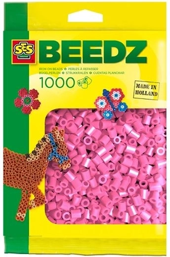 SES Creative strygeperler pink 1000 stk.
