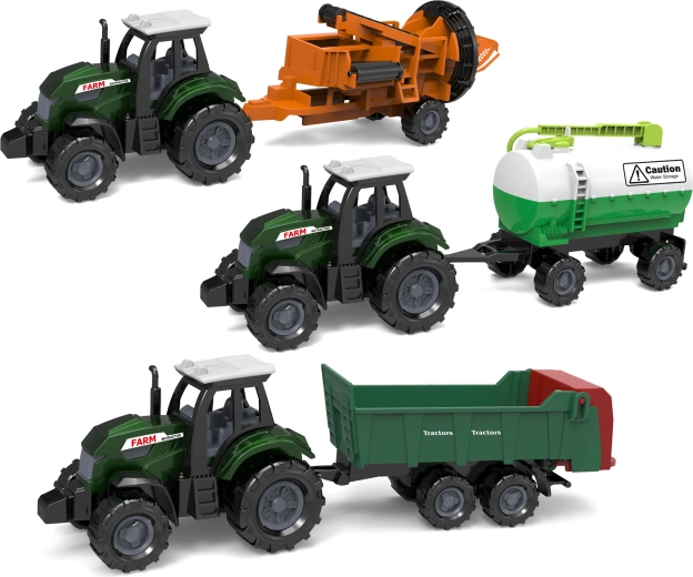 Traktor med tilbehør 17 cm - 1 stk.