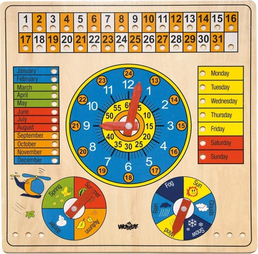 Woody multifunktionel kalender på engelsk