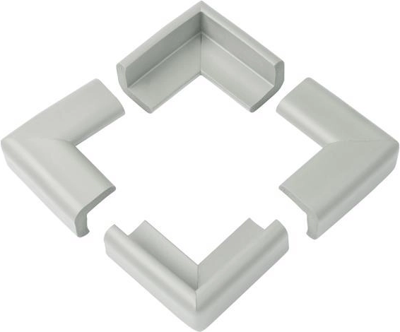 BabyOno hjørnebeskyttere, 4 stk., grå