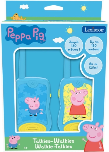Børne-walkie-talkier GRISEN PEPPA med rækkevidde 120 m