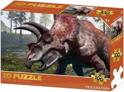 3D-puslespil triceratops