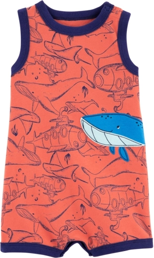 Carter's sommerdragt Grey Boats til drenge