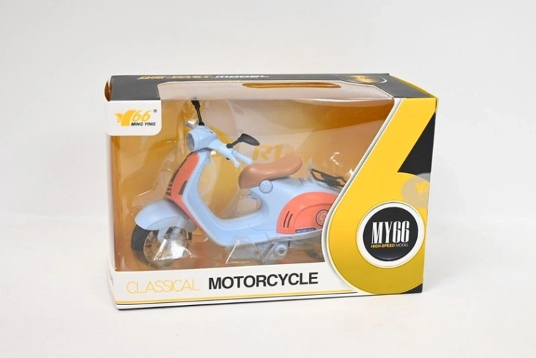 Retro børnescooter med lys og lyd 16 cm (2 hjul)