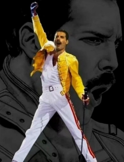 Norimpex diamantmaling Freddie Mercury – historisk positur 30 × 40 cm